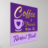 Keuken koffieliefhebber paarse goud folie afdrukken (Laagn)