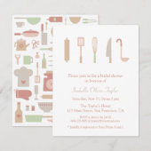 Keuken Koken Accessoires Utensils Vrijgezellenfees Kaart (Voorkant / Achterkant)