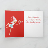 Keuken koken bakken feeën Kerstmis voedsel kaart (Binnen)