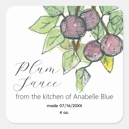 Keuken Koken Fruit Canning Jar Label (Voorkant)