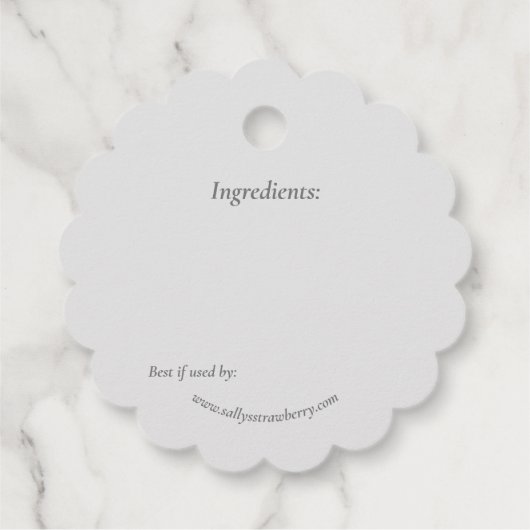 Keuken Koken Inblikken Potje Condiment Prijs Label (Achterkant)