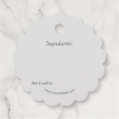 Keuken Koken Inblikken Potje Condiment Prijs Label (Achterkant)