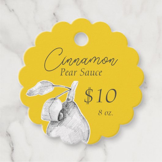Keuken Koken Inblikken Potje Condiment Prijs Label (Voorkant)