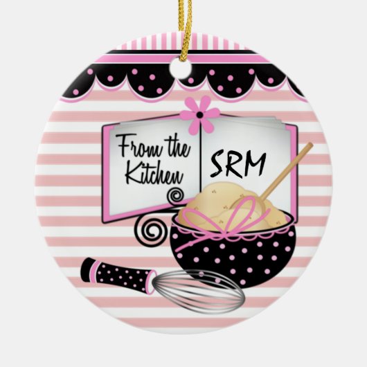 Keuken / Koken / Label - SRF Keramisch Ornament (Voorkant)