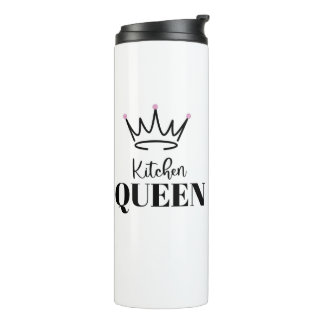 Keuken Koningin Pickleball bekervocht vrouw cadeau Thermosbeker