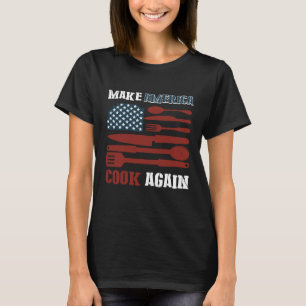 Keuken Kook Kookschool Amerika Hoofdkok T-shirt