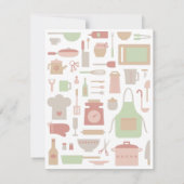 Keuken Kookaccessoires Bestek Bruidsdouche Kaart (Achterkant)