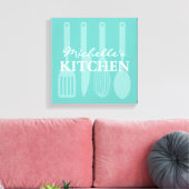 Keuken kookgerei muurkunst verpakt canvas afdruk (Insitu (Woonkamer))