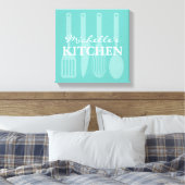 Keuken kookgerei muurkunst verpakt canvas afdruk (Insitu (Slaapkamer))