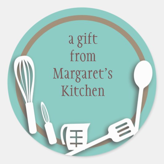 Keuken kookgerei van mijn keuken stickers (Voorkant)