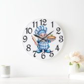 Keuken Kookkabouter Acryl Wandklok (Huis)