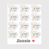 Keuken kookkalender planner voor bakdag sticker (Vel)