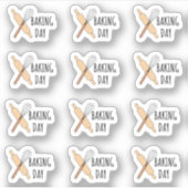 Keuken kookkalender planner voor bakdag sticker (Voorkant)