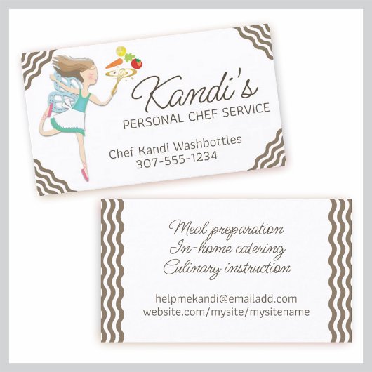 Keuken Kookles Chef Fairy Groenten Visitekaartje