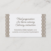 Keuken Kookles Chef Fairy Groenten Visitekaartje (Achterkant)