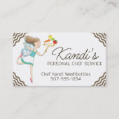 Keuken Kookles Chef Fairy Groenten Visitekaartje (Voorkant)