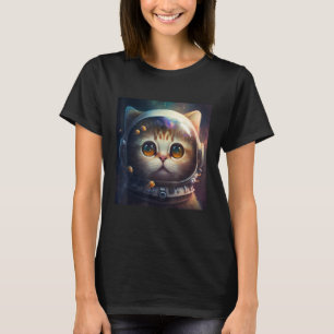 Keuken kosmische set buitenruimtecat astronaut Des T-shirt