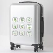 Keuken Kruidenpot Etiket Stickersheet Sticker (Koffer)