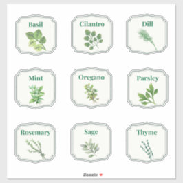 Keuken Kruidenpot Etiket Stickersheet Sticker