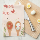Keuken Liefde - Hartverwarmende Culinaire Handdoek (Quarter Fold)