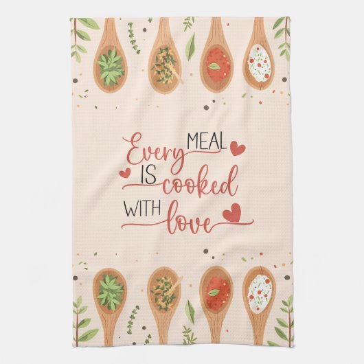 Keuken Liefde - Hartverwarmende Culinaire Handdoek (Verticaal)