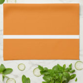Keuken linnen Sinaasappel met witte streep Theedoek (Gevouwen)