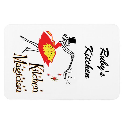 Keuken Magician Retro Custom Koelkast Magneet (Horizontaal)