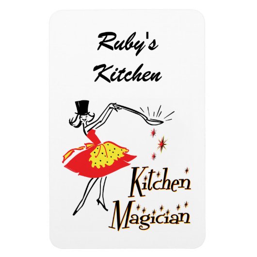 Keuken Magician Retro Custom Koelkast Magneet (Verticaal)