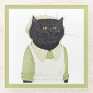 KEUKEN MAID CAT Glass Drink Onderzetter