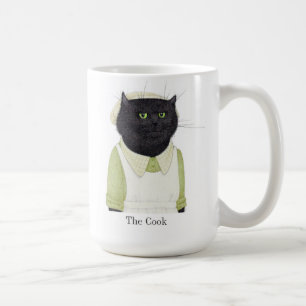 KEUKEN MAID CAT Tall White Mok + Tekst