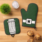 Keuken Meethulp in Bos Ovenwant & Pannenlap Set (Top down)