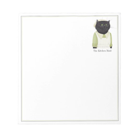 KEUKEN MEID CAT 5.5x6 Notitieblok (Voorkant)