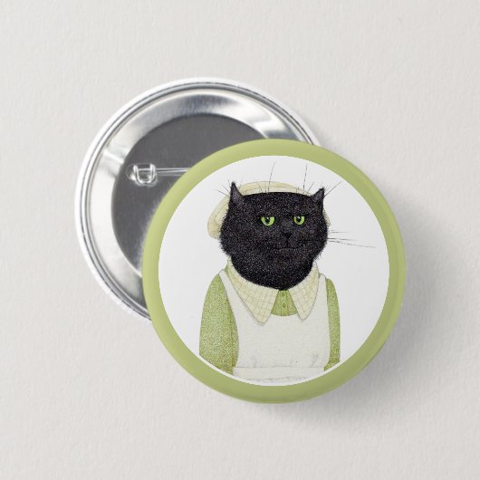 KEUKEN MEID CAT Ronde Pin Button (Voorkant /achterkant)