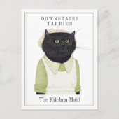 KEUKEN MEISJE KAT BRIEFKAART (Voorkant)