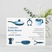 Keuken met bridal Shower-uitnodiging Kaart (Staand voorkant)