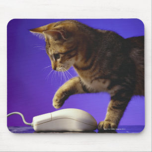 Keuken met computermuis muismat