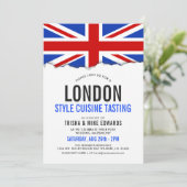 Keuken met een Londens thema | Party Flag Witte Ui Kaart (Staand voorkant)