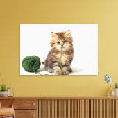 Keuken met groene garens canvas afdruk (Insitu (Woonkamer))