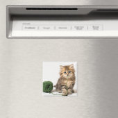 Keuken met groene garens magneet (Insitu (Vaatwasser))