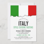 Keuken met Italiaanse thema | Party Flag Witte Uit Kaart (Voorkant)