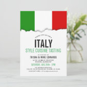 Keuken met Italiaanse thema | Party Flag Witte Uit Kaart (Staand voorkant)