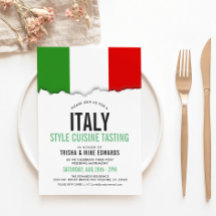 Keuken met Italiaanse thema | Party Flag Witte Uit