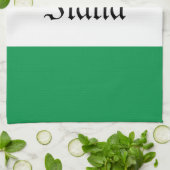 Keuken met Italiaanse vlag Theedoek (Gevouwen)