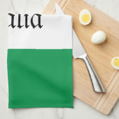 Keuken met Italiaanse vlag Theedoek (Quarter Fold)