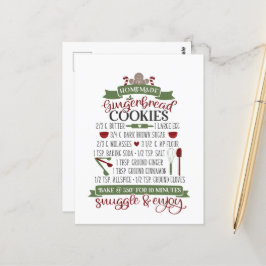 keuken met kerstkoekjes voor kerstontbijt Pos Briefkaart