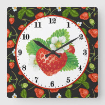 keuken met schattige aardbeienliefhebbers