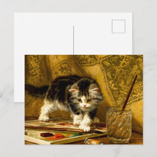 Keuken met verf en penselen briefkaart (Voorkant / Achterkant)