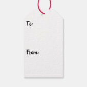 Keuken met verf en penselen cadeaulabel (Achterkant)