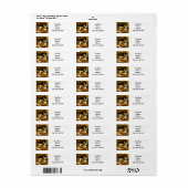 Keuken met verf en penselen etiket (Full Sheet)