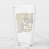 Keuken met verf en penselen glas (Achterkant)